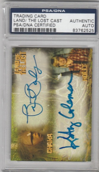 LAND OF THE LOST COLLECTOR CARD / DUAL AUTOGRAPH / PSA