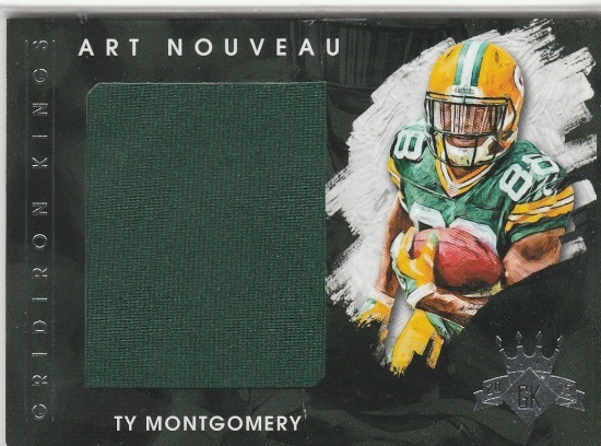 TY MONTGOMERY 2015 GRIDIRON KINGS ART NOUVEAU JERSEY CARD