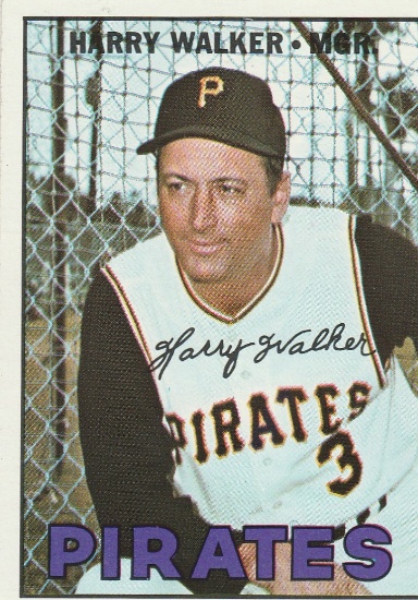 HARRY THE HAT WALKER 1967 TOPPS CARD #448