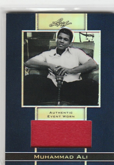 MUHAMMAD ALI 2011 LEAF EVENR WORN MATERIAL CARD