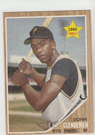 DONN CLENDENON 1962 TOPPS ROOKIE CARD #86