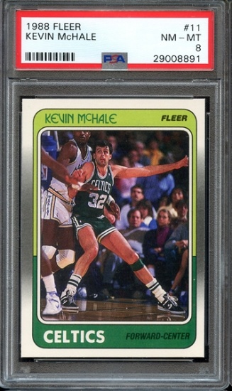 KEVIN MCHALE 1988/89 FLEER CARD #11 / GRADED