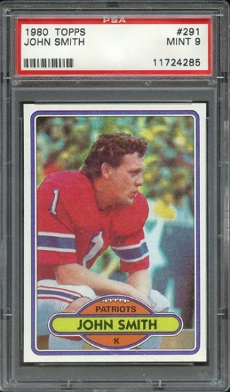 JOHN SMITH 1980 TOPPS CARD #291 / GRADED