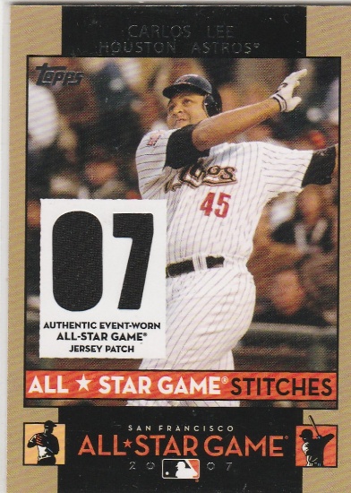 CARLOS LEE 2007 TOPPS ALL-STAR JERSEY CARD