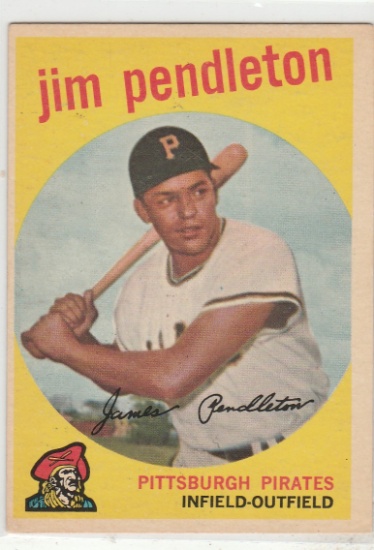 JIM PENDLETON 1959 TOPPS CARD #174
