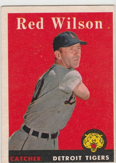RED WILSON 1958 TOPPS CARD #213