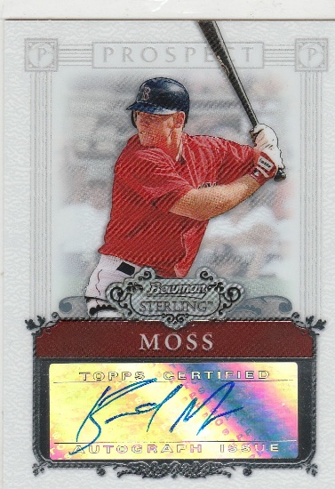 BRANDON MOSS 2006 BOWMAN STERLING PROSPECTS AUTOGRAPH CARD