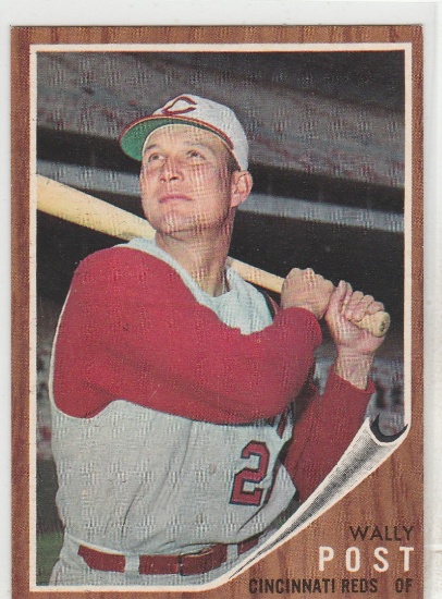 WALLY POST 1962 TOPPS CARD #148