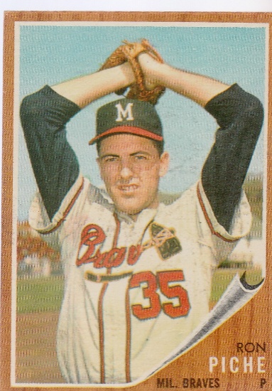 RON PICHE 1962 TOPPS CARD #582 / HIGH NUMBER