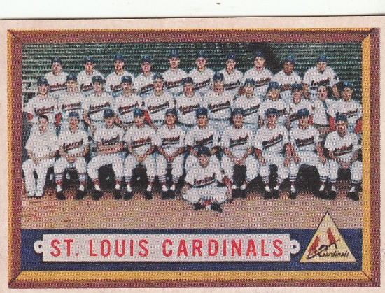 ST. LOUIS CARDINALS 1957 TOPPS TEAM CARD #243 / MUSIAL