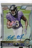 BRESHAD PERRIMAN 2015 TOPPS CHROME REFRACTOR ROOKIE AUTOGRAPH CARD
