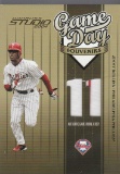 JIMMY ROLLINS 2004 STUDIO GAME DAY JERSEY CARD