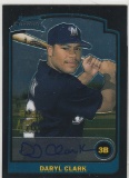 DARYL CLARK 2003 BOWMAN CHROME AUTOGRAPH 1ST CARD
