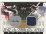 TODD HELTON 2003 FLEER GENUINE LONGBALL THREATS JERSEY CARD