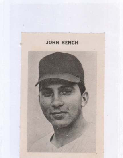 JOHNNY BENCH 1968 MILTON BRADLEY CARD