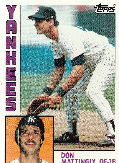 DON MATTINGLY 1984 TOPPS ROOKIE CARD #8