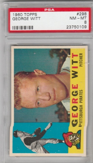 GEORGE WITT 1960 TOPPS CARD #298 / GRADED