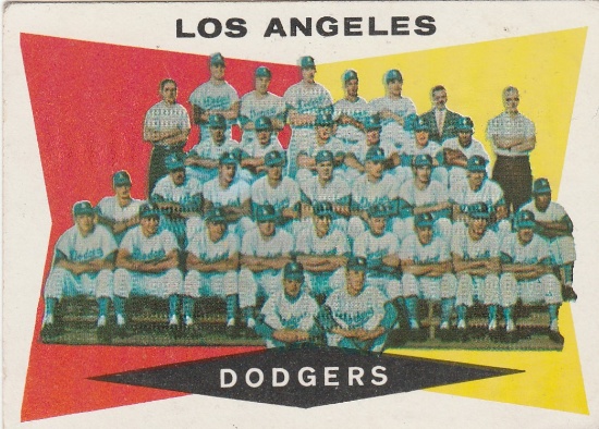 LOS ANGELES DODGERS 1960 TOPPS TEAM CARD #14
