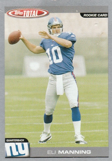 ELI MANNING 2004 TOPPS TOTAL ROOKIE CARD #350