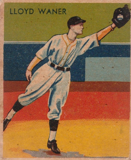 LLOYD WANER 1934 DIAMOND STARS CARD #16