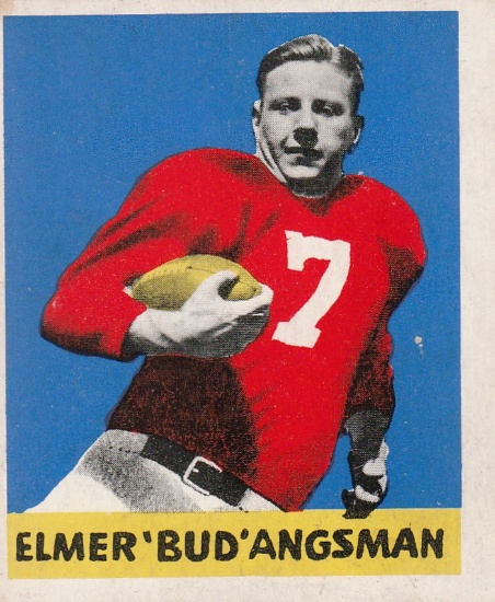 ELMER (BUD) ANGSMAN 1948 LEAF CARD #25
