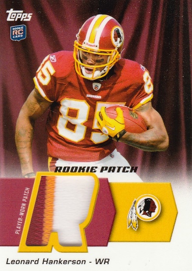 LEONARD HANKERSON 2011 TOPPS 3 COLOR PATCH ROOKIE CARD