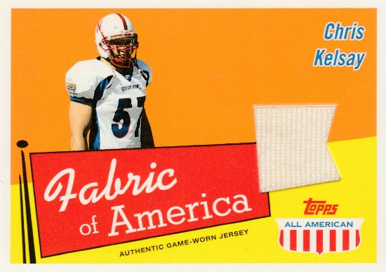 CHRIS KELSAY 2005 TOPPS ALL-AMERICAN JERSEY CARD