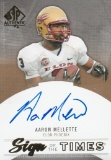 AARON MELLETTE 2013 SP AUTHENTIC AUTOGRAPH CARD