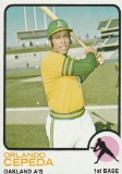 ORLANDO CEPEDA 1973 TOPPS CARD #545