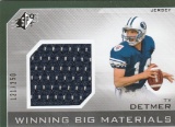 TY DETMER 2013 SPX WINNING BIG MATERIALS JERSEY CARD