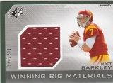 MATT BARKLEY 2013 SPX WINNING BIG MATERIALS JERSEY CARD