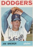 JIM BREWER 1964 TOPPS CARD #553 / HI NUMBER