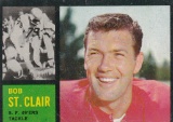 BOB ST. CLAIR 1962 TOPPS CARD #157