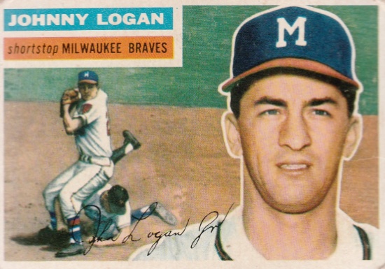 JOHNNY LOGAN 1956 TOPPS CARD #136