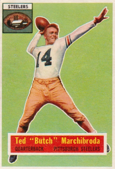TED MARCHIBRODA 1956 TOPPS CARD #51