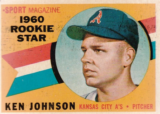 KEN JOHNSON 1960 TOPPS ROOKIE CARD #135