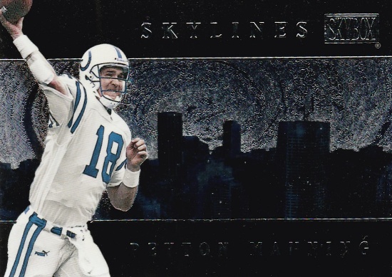 PEYTON MANNING 2001 SKYBOX SKYLINES INSERT CARD #8