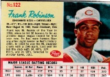 FRANK ROBINSON 1962 POST CEREAL CARD #122
