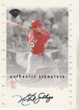 MIKE GALLEGO 1996 LEAF AUTOGRAPH CARD