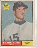FRANK FUNK 1961 TOPPS ROOKIE CARD #362