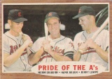 1962 TOPPS CARD #127 PRIDE OF THE A'S / HANK BAUER