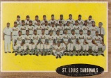 ST. LOUIS CARDINALS 1962 TOPPS TEAM CARD #61