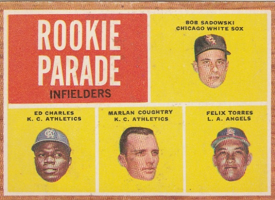 1962 TOPPS ROOKIE PARADE CARD #595 / CHARLES