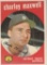 CHARLEY MAXWELL 1959 TOPPS CARD #481