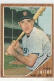 HARRY BRIGHT 1962 TOPPS CARD #551 / HIGH NUMBER