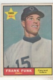 FRANK FUNK 1961 TOPPS ROOKIE CARD #362