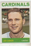 JIM COKER 1964 TOPPS CARD #211