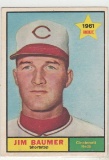 JIM BAUMER 1961 TOPPS ROOKIE CARD #292