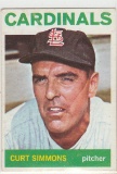 CURT SIMMONS 1964 TOPPS CARD #385