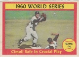 1961 TOPPS CARD #309 WORLD SERIES GAME #4